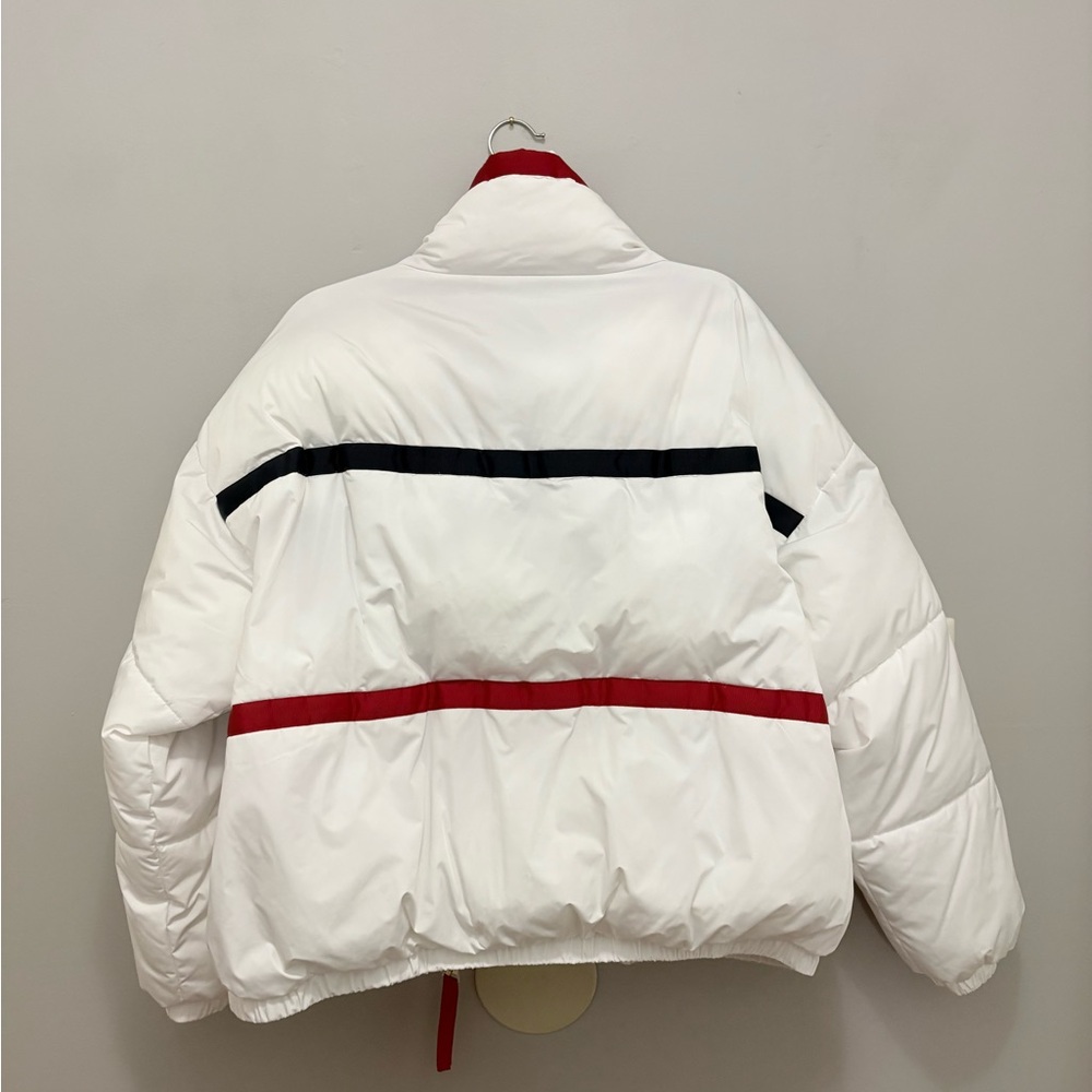 Tommy Hilfiger White Jacket with Red and Blue Stripes - Picture 5 of 16